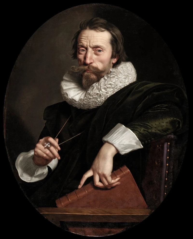 Retrato do poeta italiano Giambattista Marino - Frans Pourbus, o Jovem