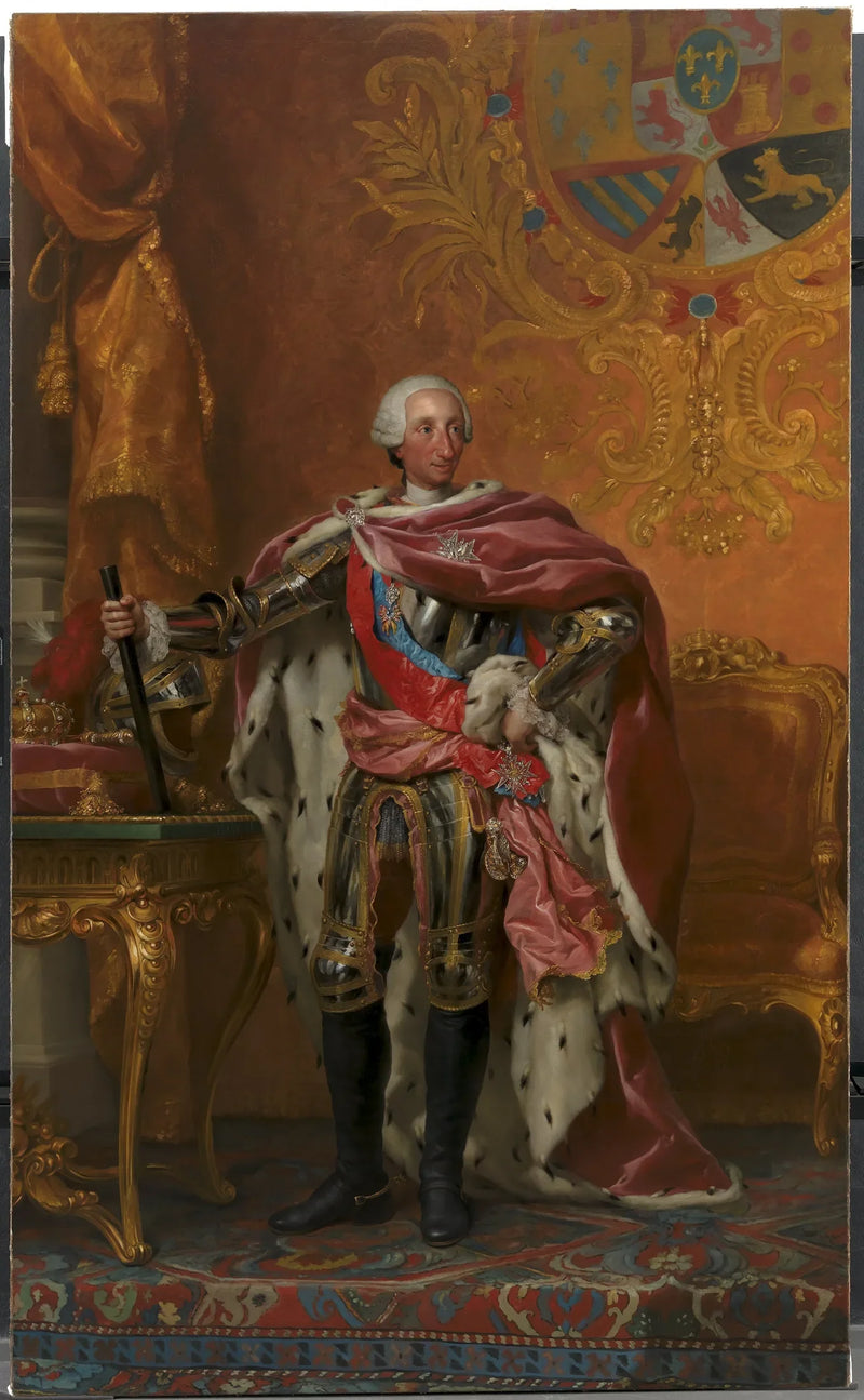 Retrato do rei Charles III da Espanha - Anton Raphael Mengs