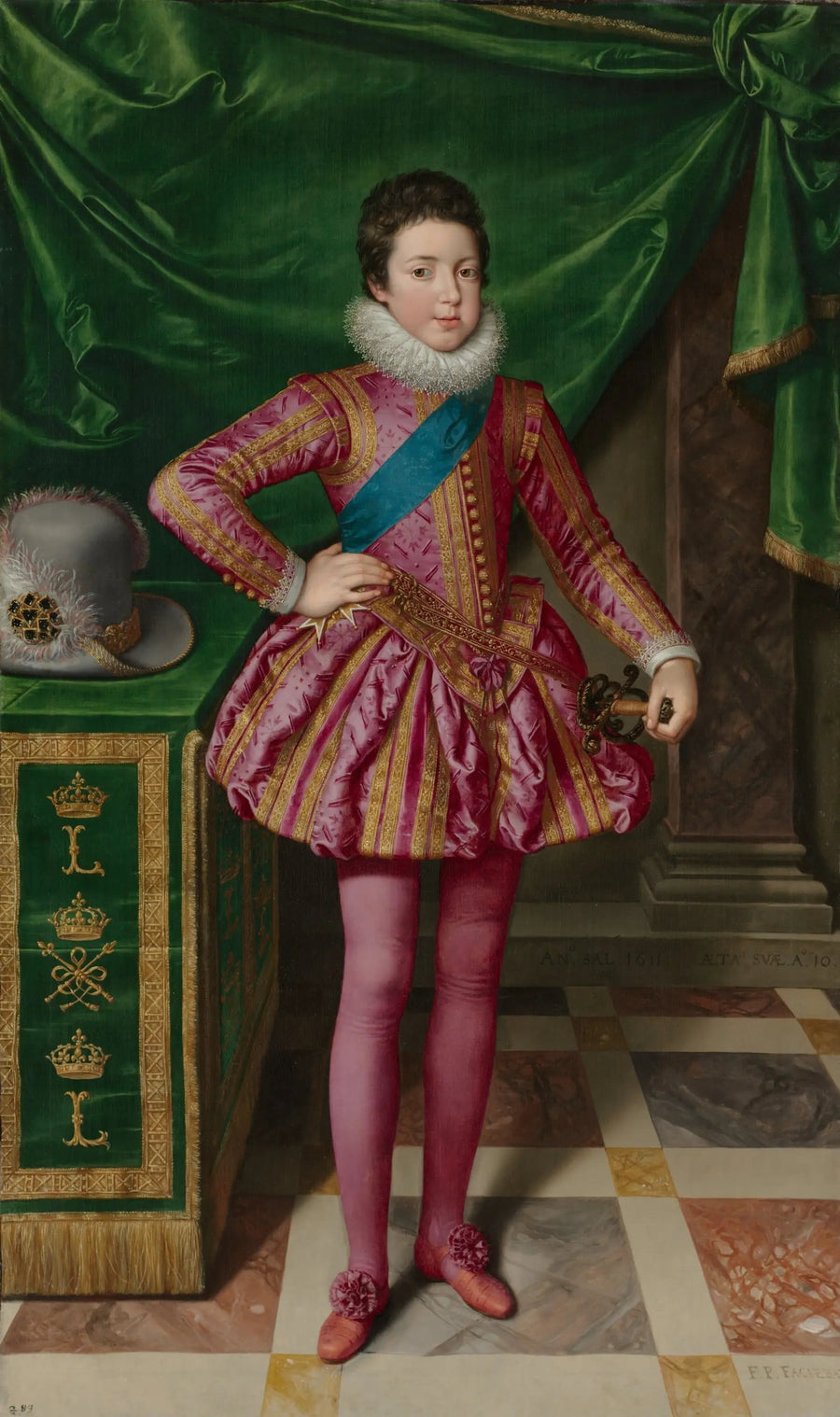 Retrato do rei Luís XIII da França - Frans Pourbus, o Jovem