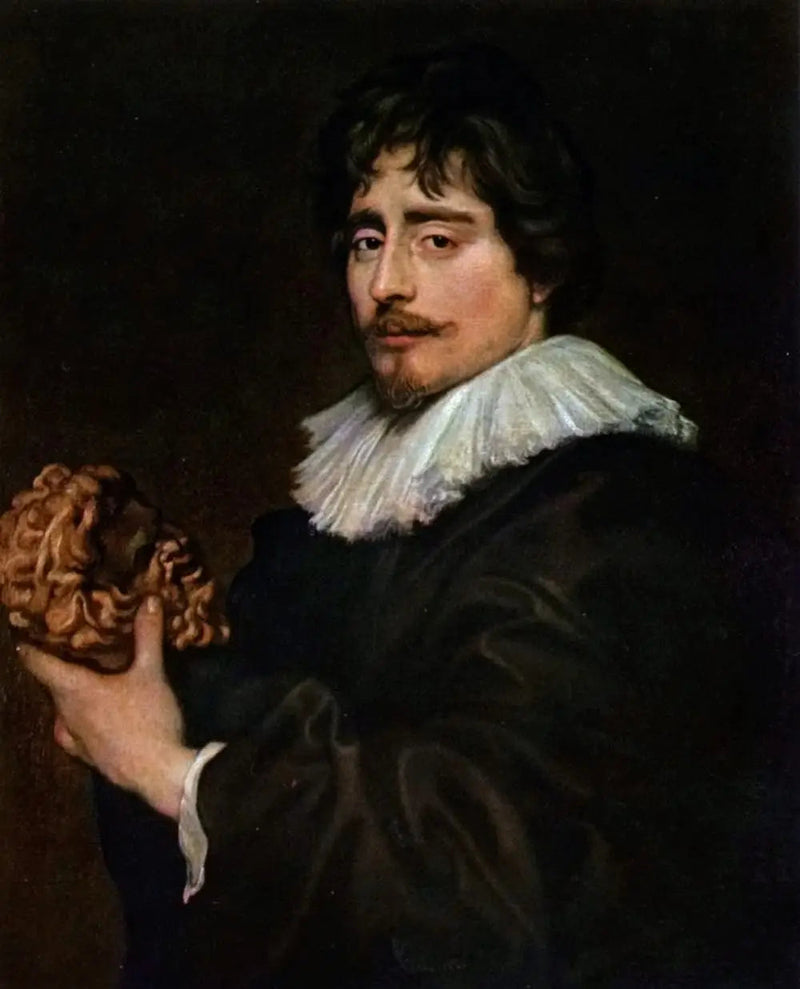 Retrato do escultor François Duquesnoy - Antoine van Dyck