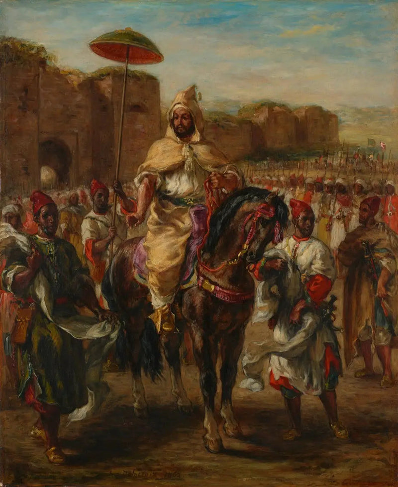Retrato do sultão do Marrocos - Eugène Delacroix