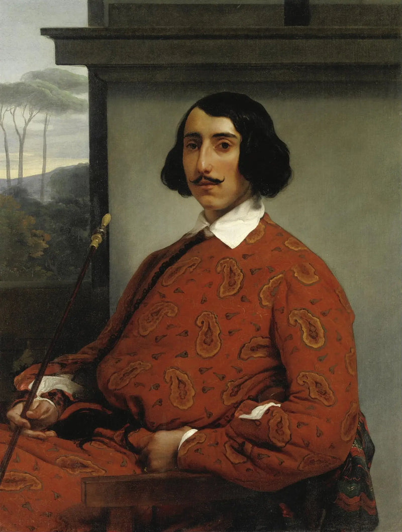 Retrato de um cavalheiro (duque Manolo Nuñez Falcò) - Francesco Hayez