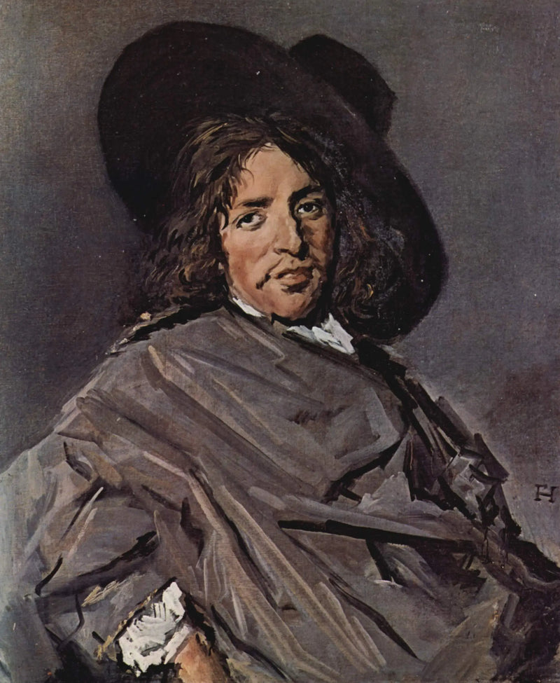 Retrato de um homem sentado com um chapéu torto - Frans Hals