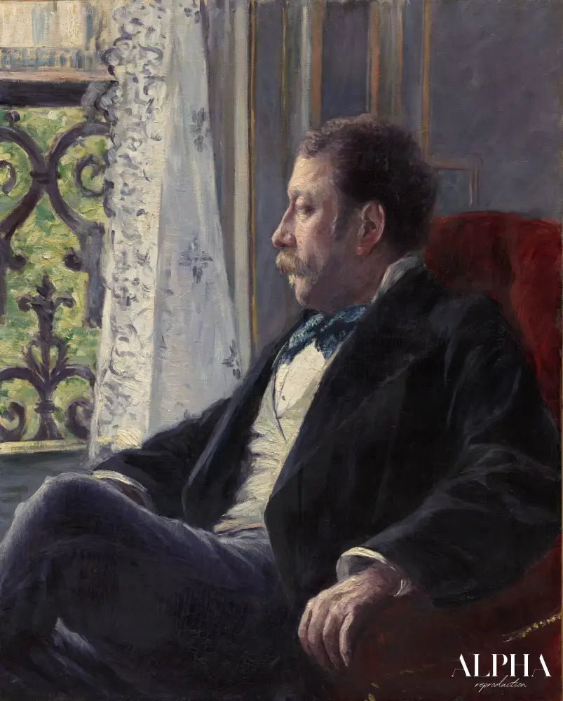 Portrait d'un homme - Caillebotte - Reproductions de tableaux et peintures haut de gamme