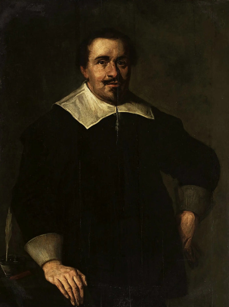 Retrato de um homem de 39 anos com tinteiro. - Frans Hals
