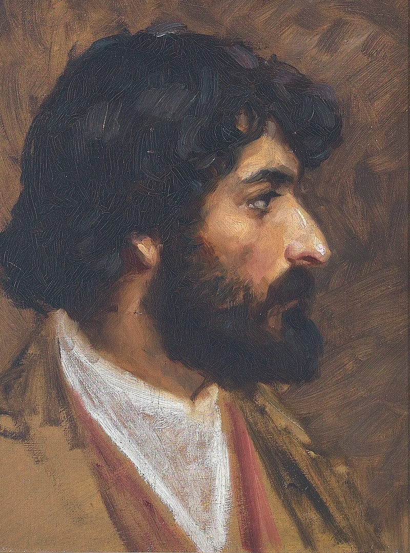Retrato de um homem egípcio. - H. A. Brendekilde