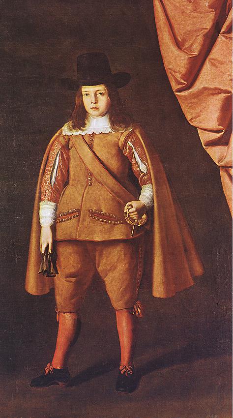 Retrato de um jovem aristocrata (Juan Francisco de la Cerda Enríquez de Ribera, Marquês de Cogolludo) - Francisco de Zurbarán