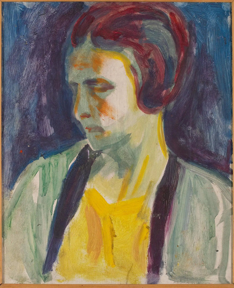 Retrato de um modelo feminino - Edvard Munch