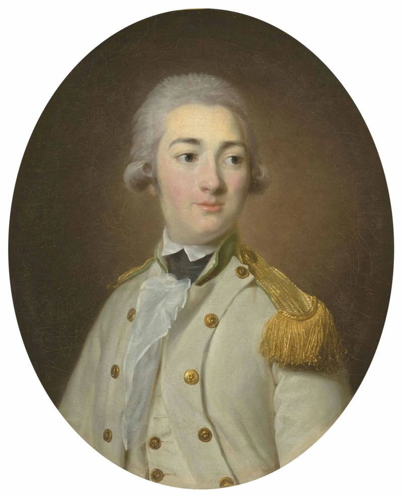 Retrato de um oficial subalterno da infantaria real francesa, em busto - Élisabeth Vigée Le Brun