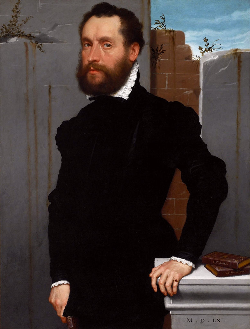 Retrato de um poeta desconhecido. - Giovanni Battista Moroni
