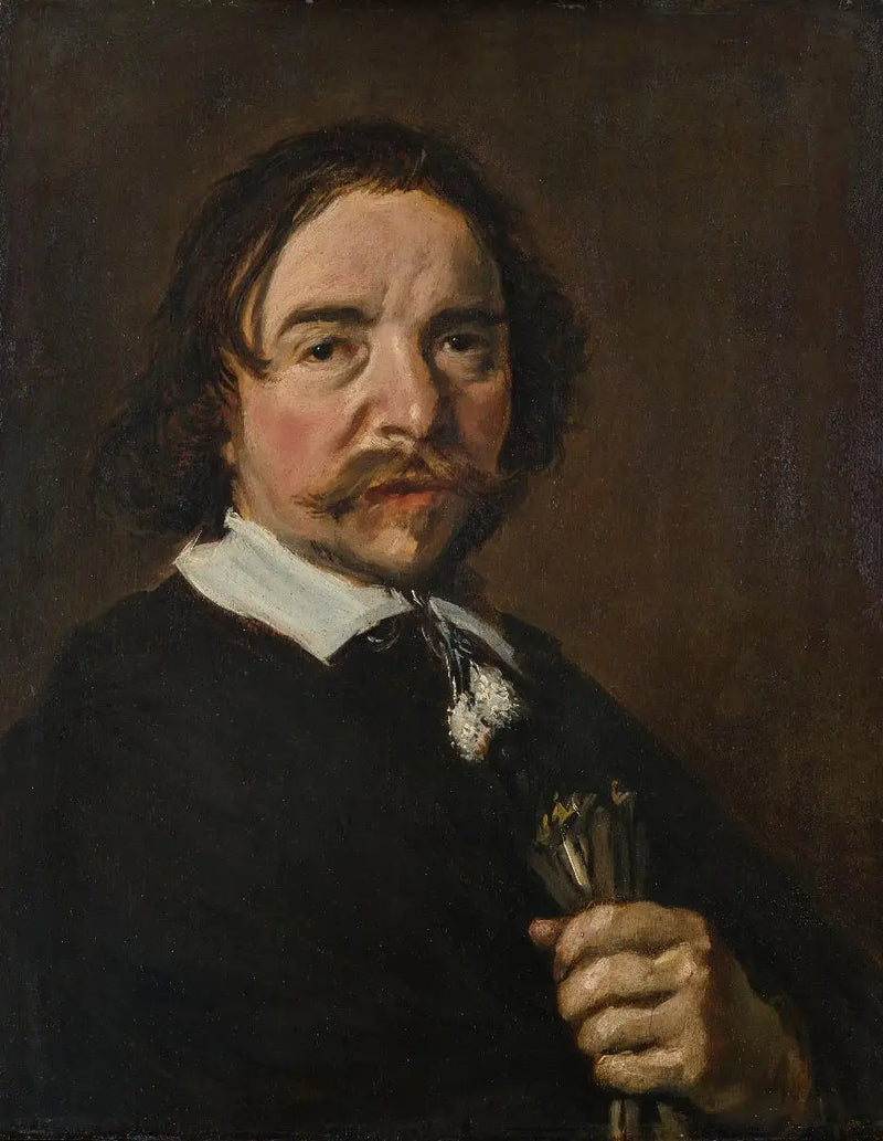 Retrato de um homem idoso com expressão sombria - Frans Hals