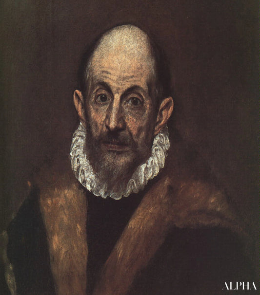 Portrait of an old man (presumed self-portrait of El Greco) - El Greco - Reproductions de tableaux et peintures haut de gamme