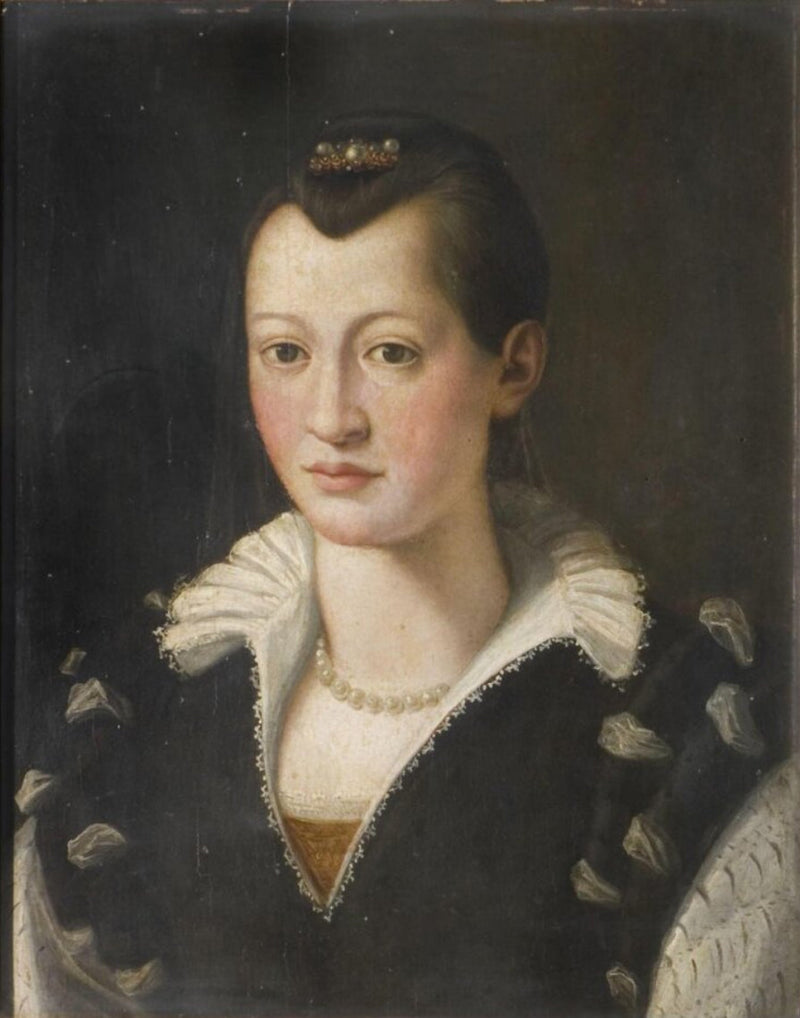 Retrato de uma dama de vestido preto - Bronzino