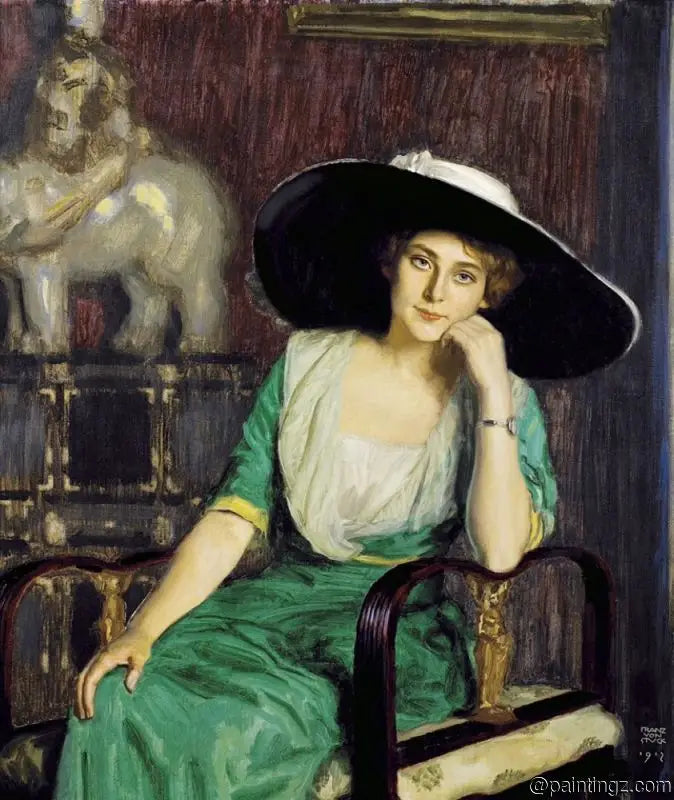 Retrato de uma Dama - Franz Von Stuck