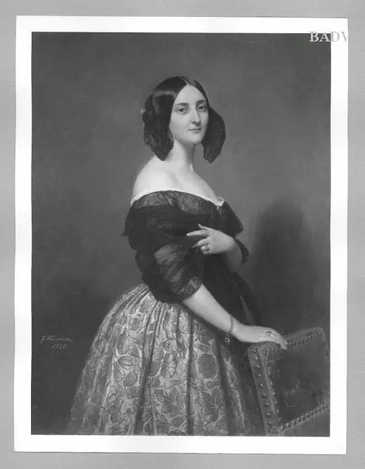 Retrato de uma dama - Franz Xaver Winterhalter