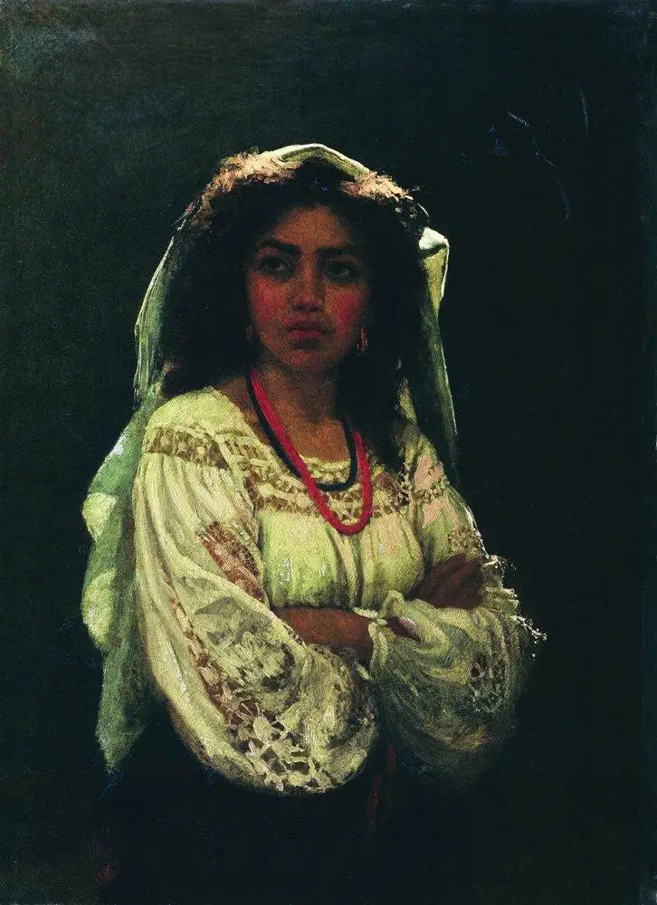 Retrato de uma mulher italiana - Ilya Repin