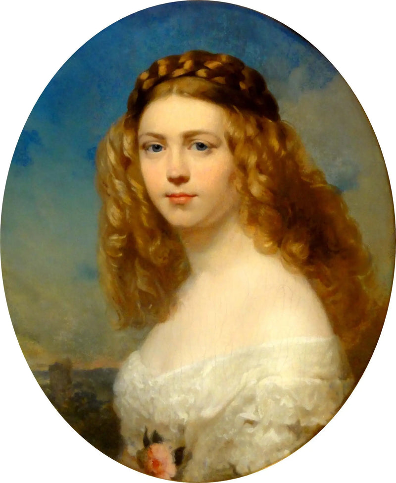 Retrato de uma jovem aristocrata polonesa (a princesa Zofia Odescalchi, née Branicka?) - Franz Xaver Winterhalter