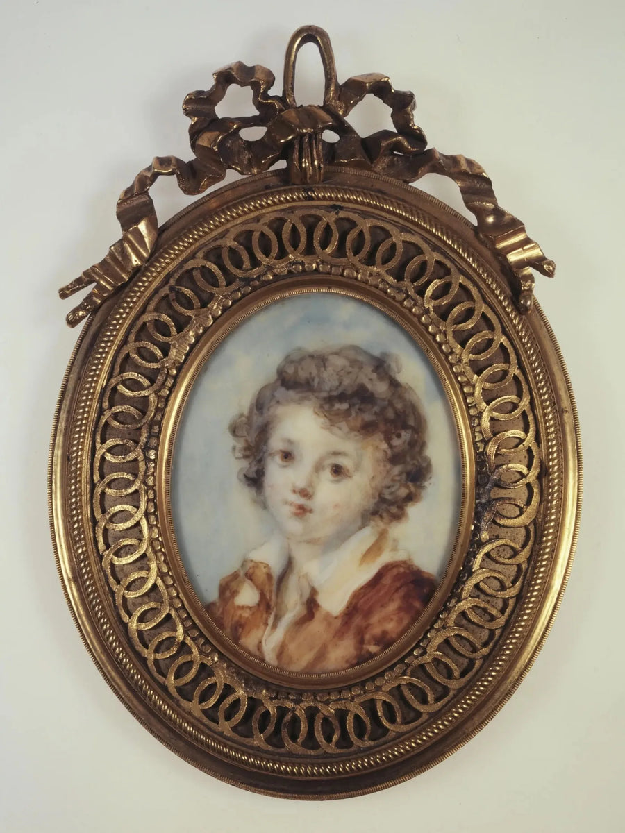 Retrato de busto de um jovem garoto - Jean-Honoré Fragonard