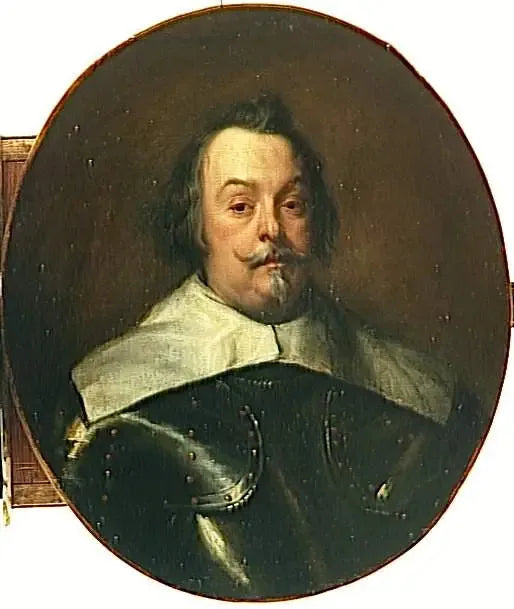 Retrato de busto de François de Moncade, marquês de Ayetone - Antoine van Dyck