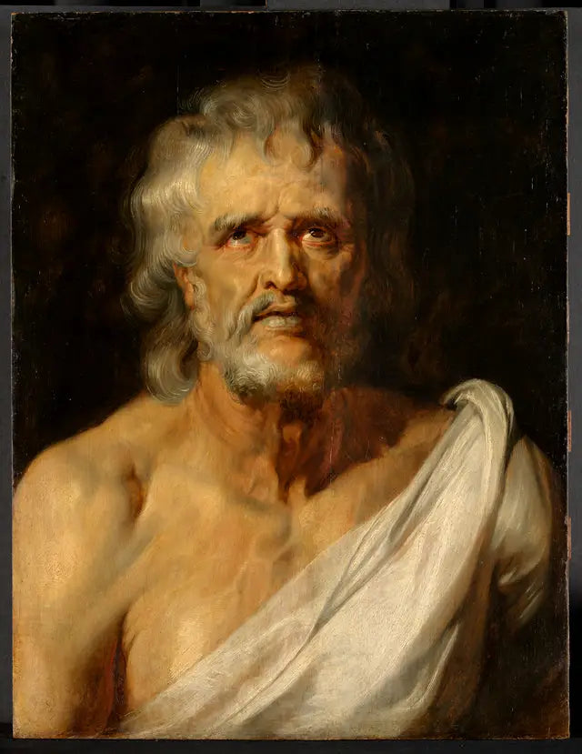 Retrato de busto de Sêneca - Peter Paul Rubens