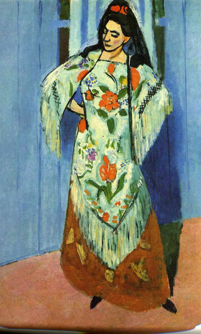 Retrato em pé de Sra. Matisse com o véu - Henri Matisse
