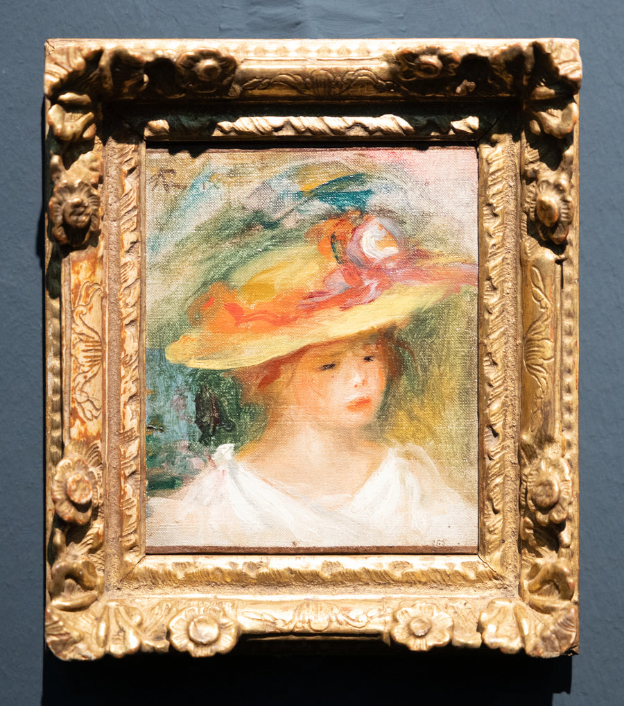 Retrato de criança com chapéu - Pierre-Auguste Renoir
