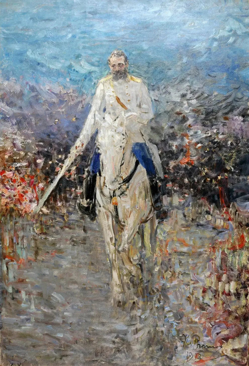 Retrato equestre de Alexandre II - Ilya Repin