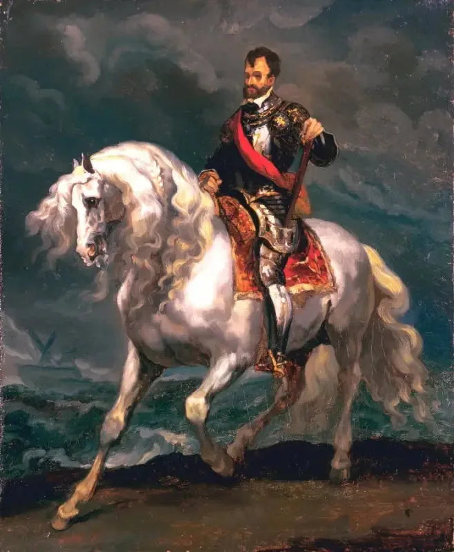 Retrato equestre de Carlos Quinto - Théodore Géricault