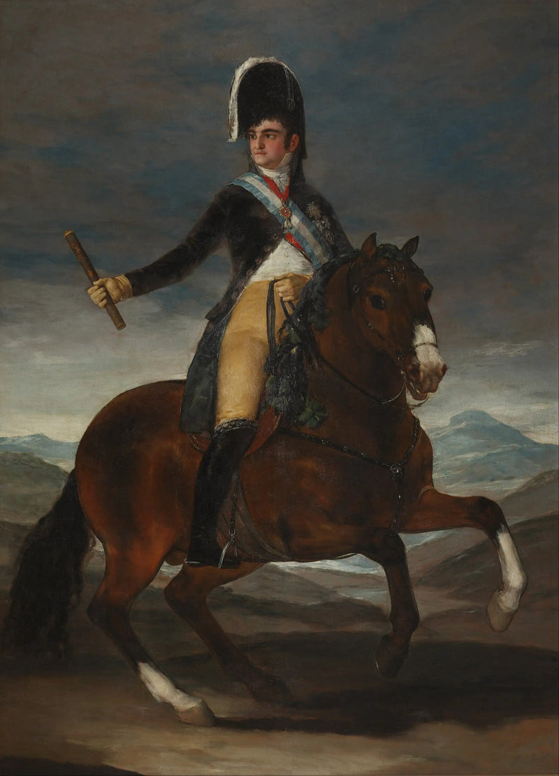 Retrato equestre de Fernando VII - Francisco de Goya