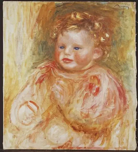 Retrato de Jean Renoir, criança - Pierre-Auguste Renoir