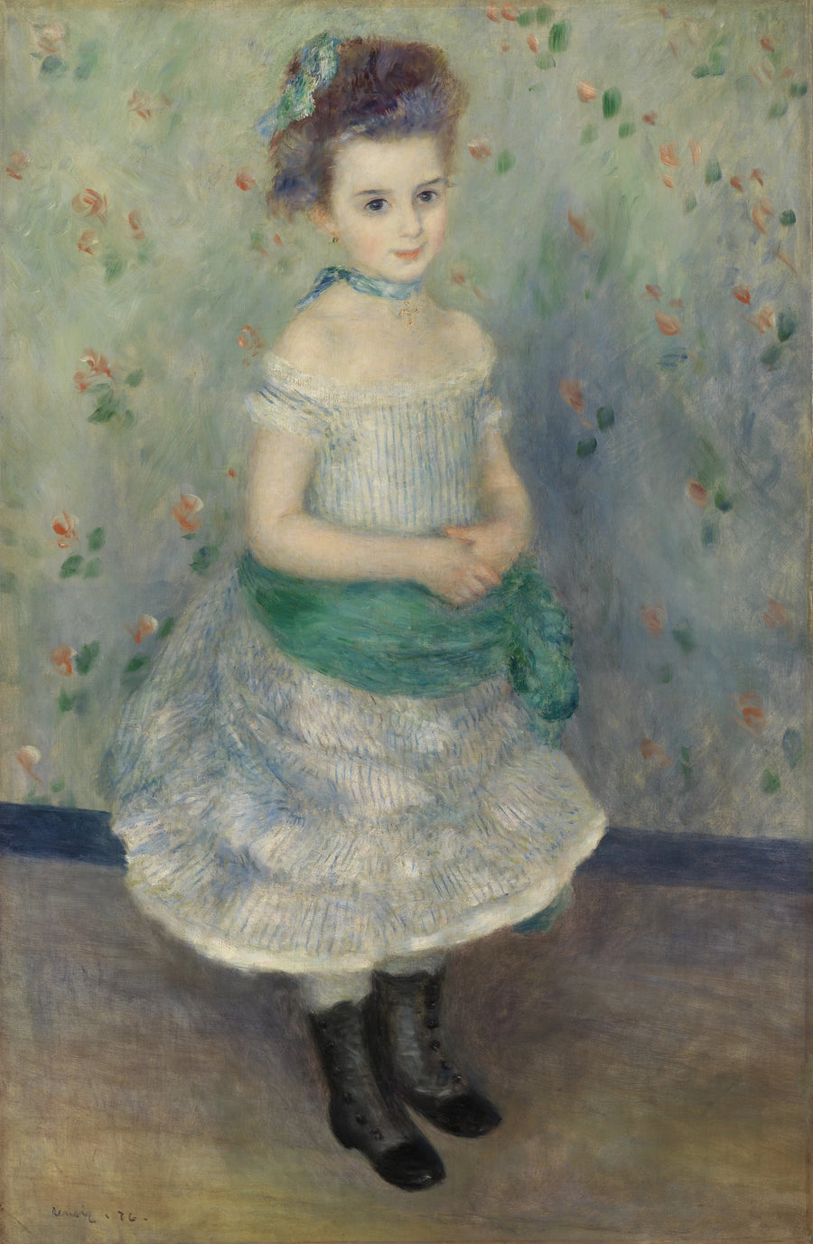 Retrato de Jeanne Durand-Ruel (Retrato da Srta. J.) - Pierre-Auguste Renoir