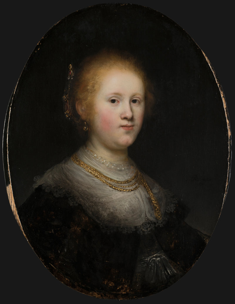 Retrato de uma jovem mulher - Rembrandt