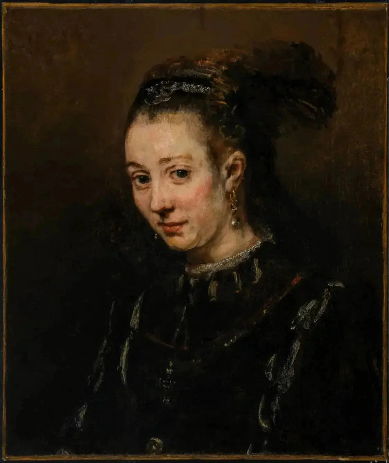 Retrato de uma jovem mulher - Rembrandt