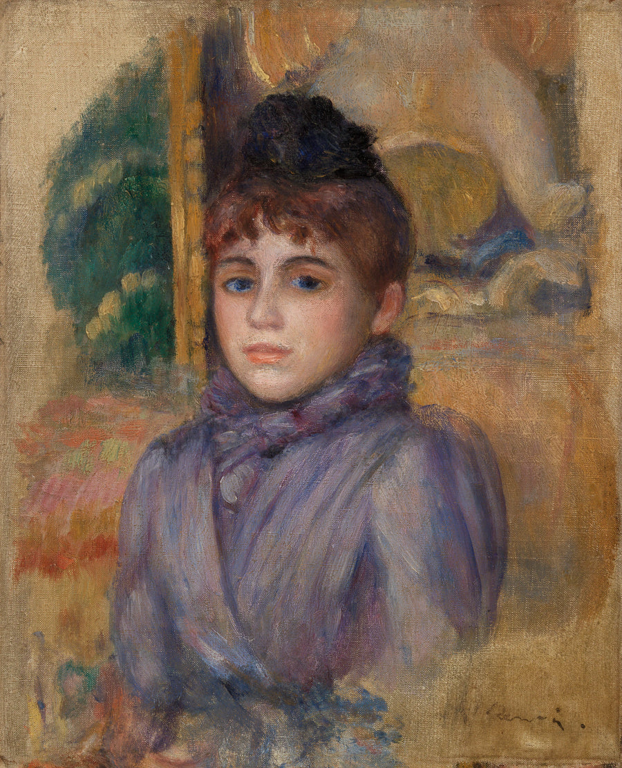 Retrato de jovem mulher - Pierre-Auguste Renoir