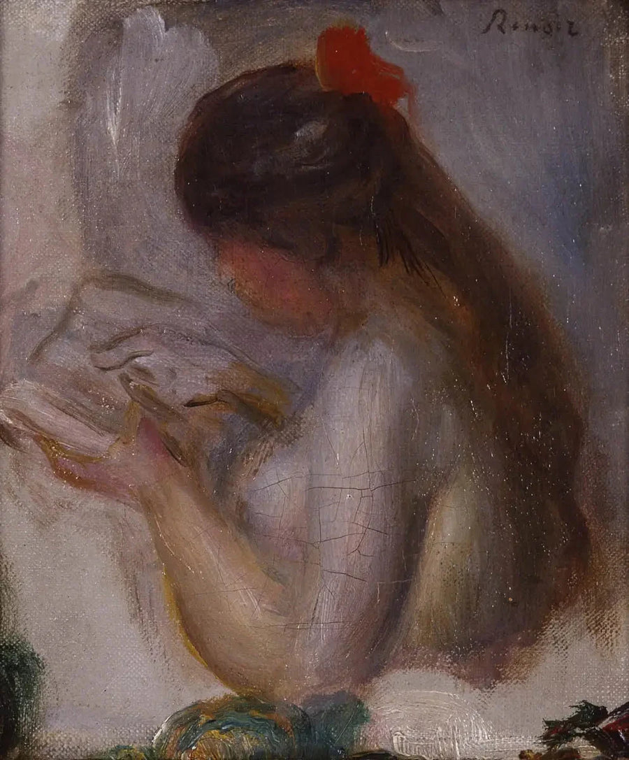 Retrato de jovem lendo - Pierre-Auguste Renoir