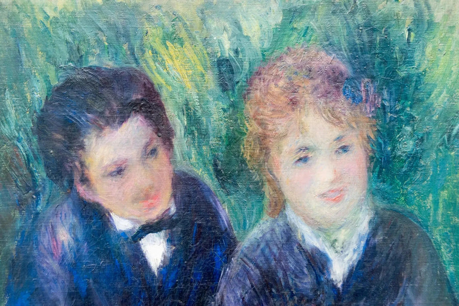 Retrato de um jovem homem e de uma jovem mulher - Pierre-Auguste Renoir