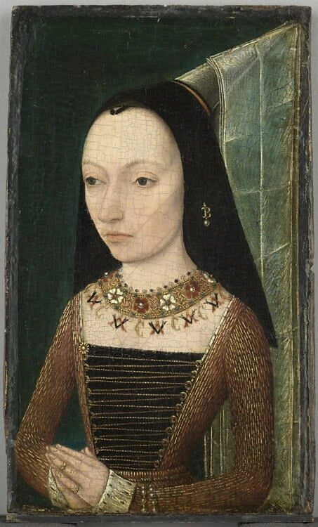 Portrait de Marguerite d'York (1446-1503) - Jean Beugier