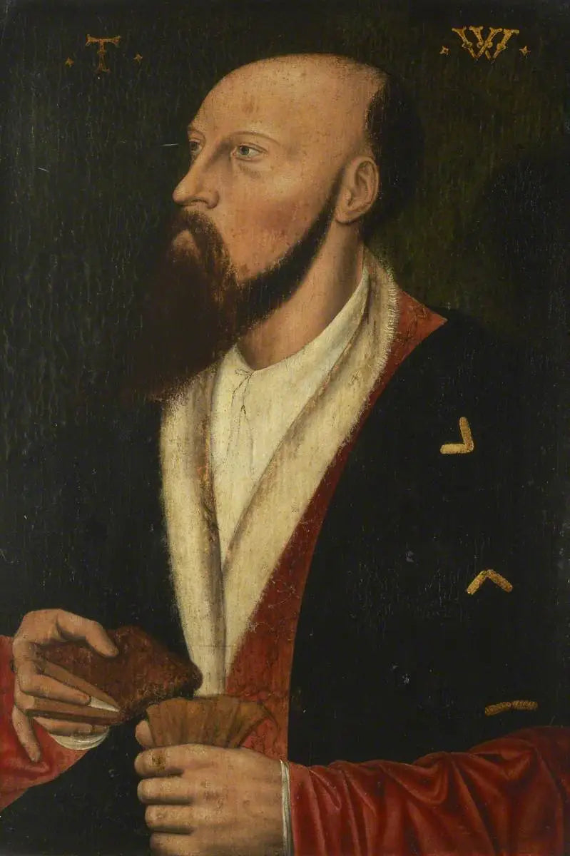 Retrato de um Cavalheiro (reputadamente Sir Thomas Wyatt, 1503–1542) - Hans Holbein o Jovem