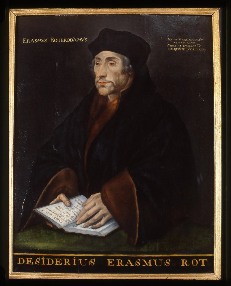 Retrato de Desiderius Erasmus, humanista - Hans Holbein, o Jovem