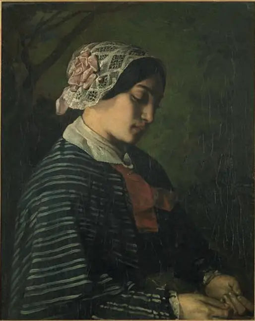 Retrato presumido de uma jovem de Ornans - Gustave Courbet