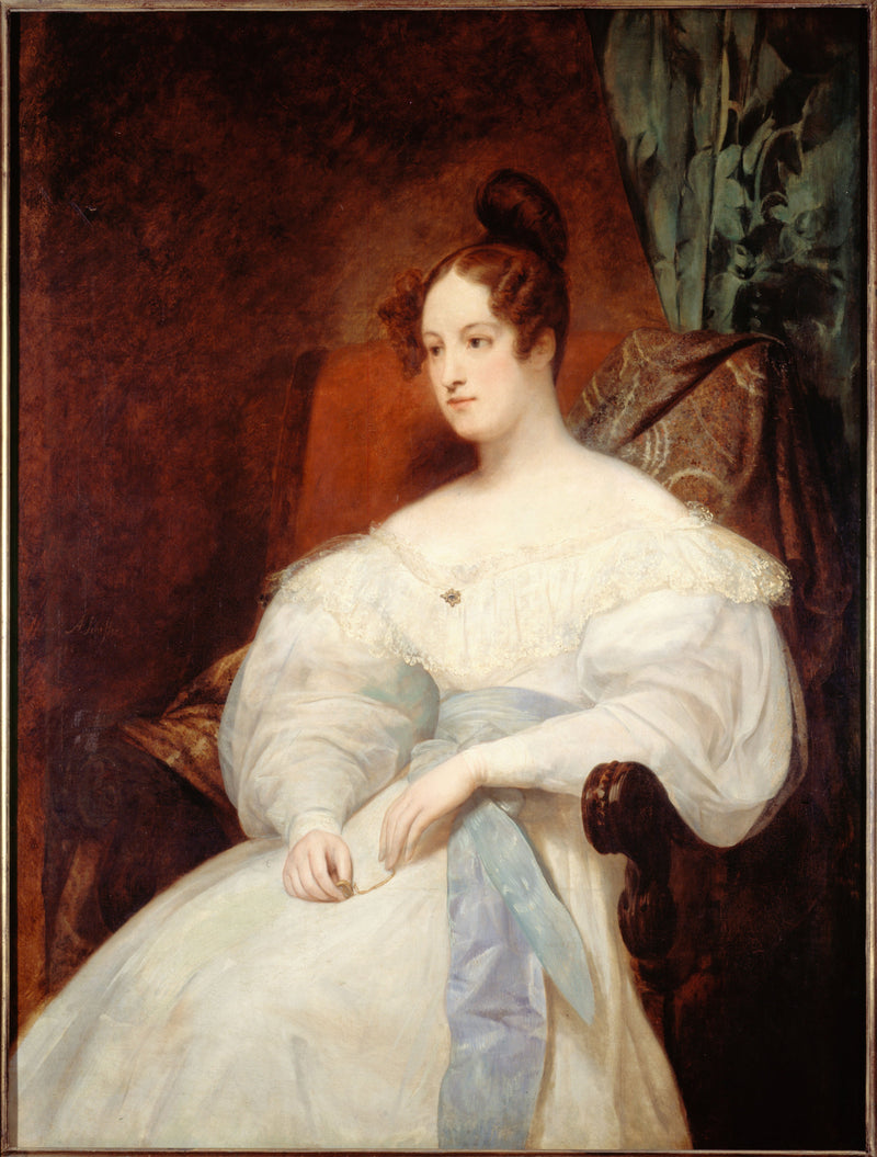 Retrato Presuntivo da Princesa Louise d'Orléans - Ary Scheffer