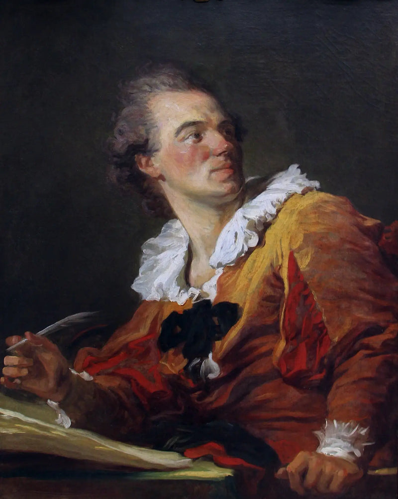 Retrato presumido de Louis-François Prault, anteriormente conhecido como: A Inspiração - Jean-Honoré Fragonard