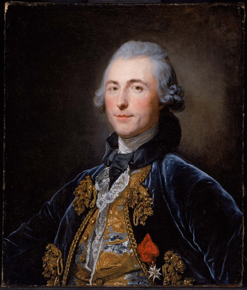 Retrato Presumido do Cavaleiro de Damery - Jean-Baptiste Greuze