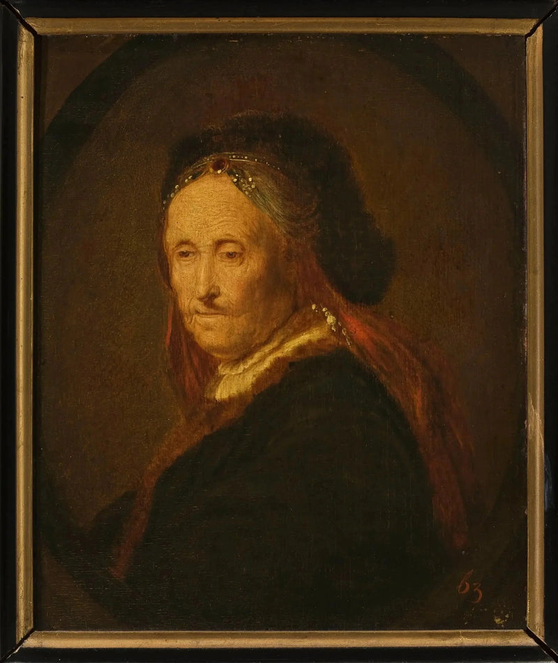 Retrato da mãe de Rembrandt (?) - Rembrandt