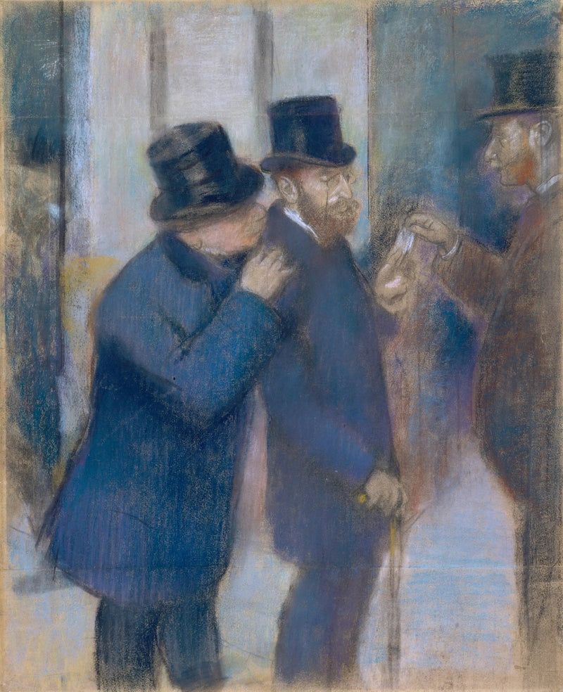 Retratos à la Bourse - Edgar Degas