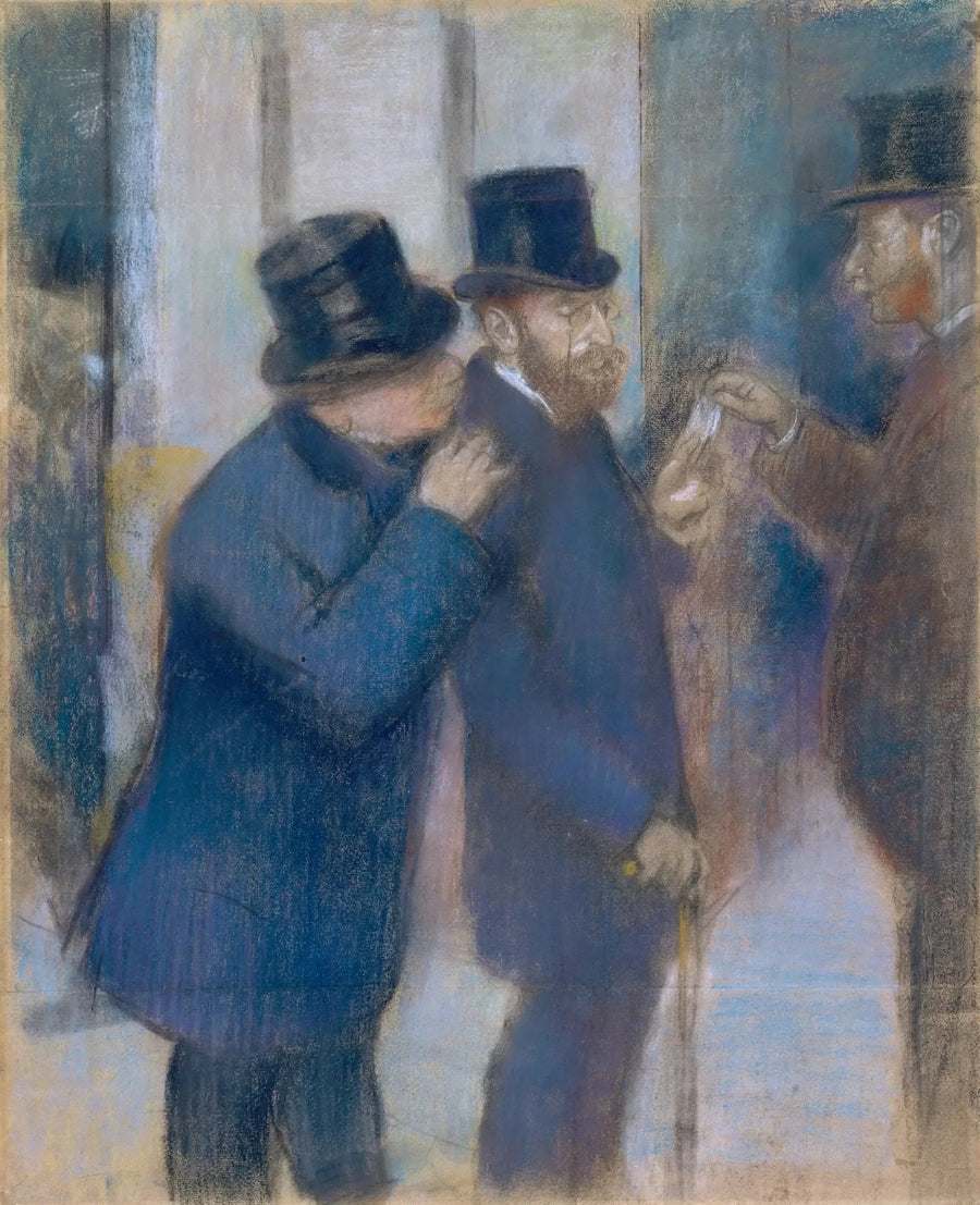 Retratos à la Bourse - Edgar Degas
