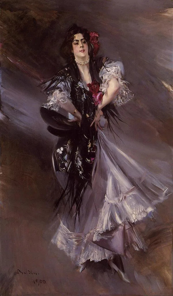 Retrato de Anita de la Ferie - a dançarina espanhola