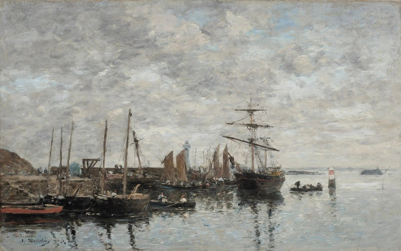 Portrieux, o porto - Eugène Boudin