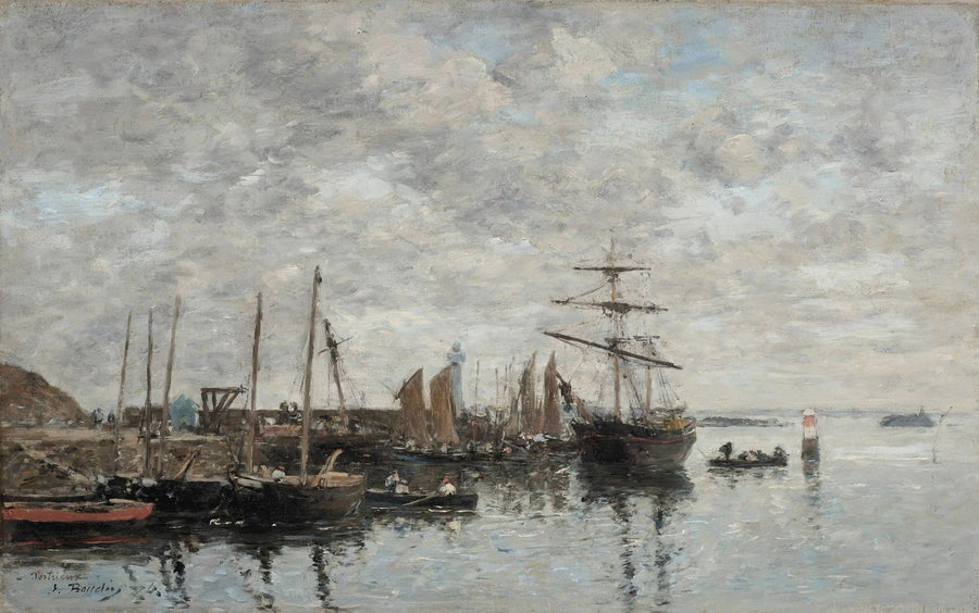 Portrieux, o porto - Eugène Boudin