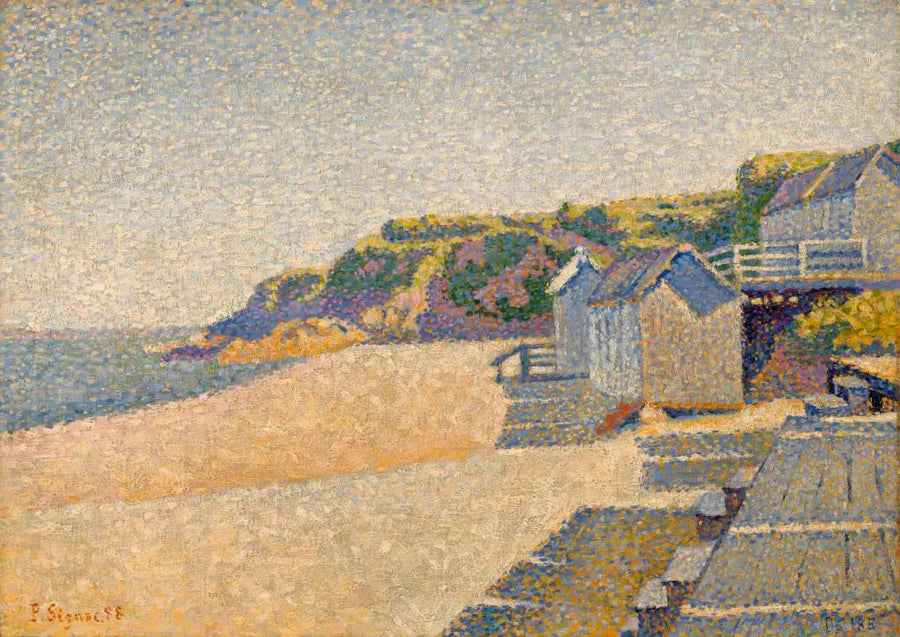 Portrieux, As Cabines de Banho, Opus 185 (Praia da Condessa) - Paul Signac